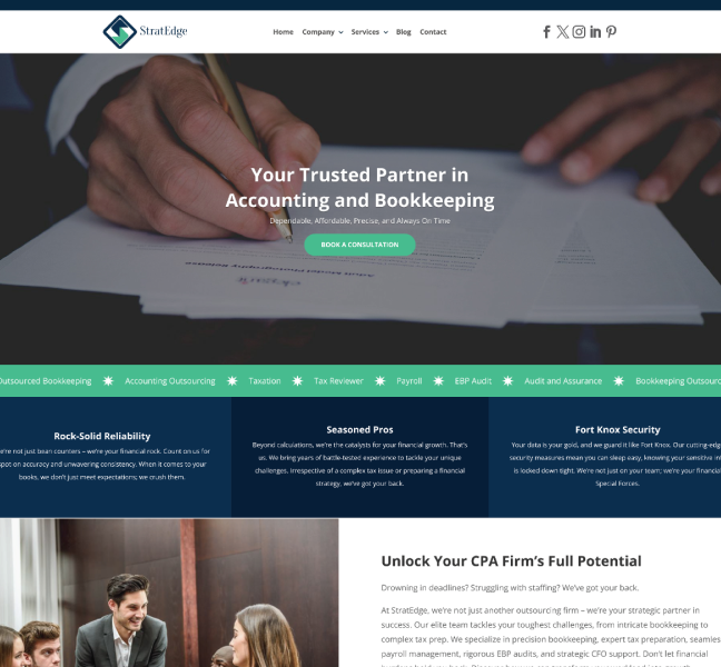 StratEdge Tax & Accounting – A Seamless Digital Experience