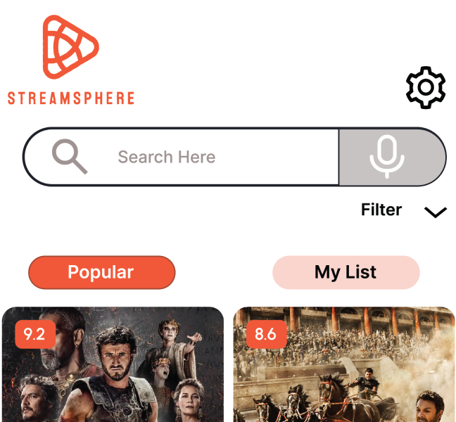 StreamSphere – The Ultimate Entertainment Hub